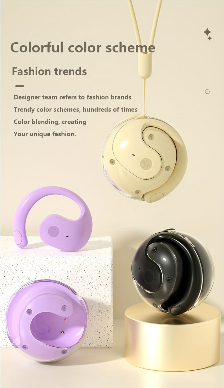 Sports Wireless Earphones With Ear Hanging High Sound Quality, Cute Running And Fitness Specific IOS/Android Universal