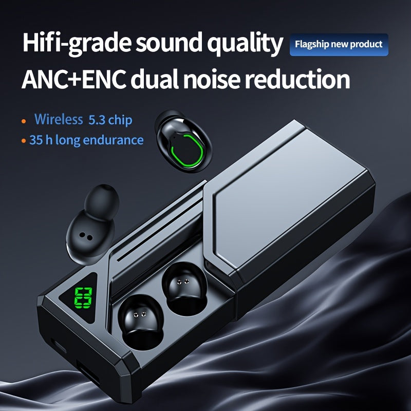 800 mAh Large-capacity Wireless Earphones Wireless Earbuds Ultra-clear Sound Quality Touch Control Can Provide Rechargeable Gaming Headphones Low-latency Sports Headphones Earbuds Suitable For All Wireless Devices Suitable Fo