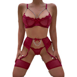Lace pendant and butterfly four-piece set