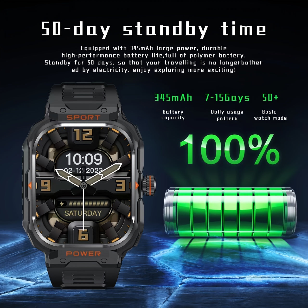 TWS Sports Smartwatch Watch And Earphones In One, Supports Custom Dials, NFC Unlocking, Local Music Storage, Health Monitoring, Message Notifications, Sleep Tracking