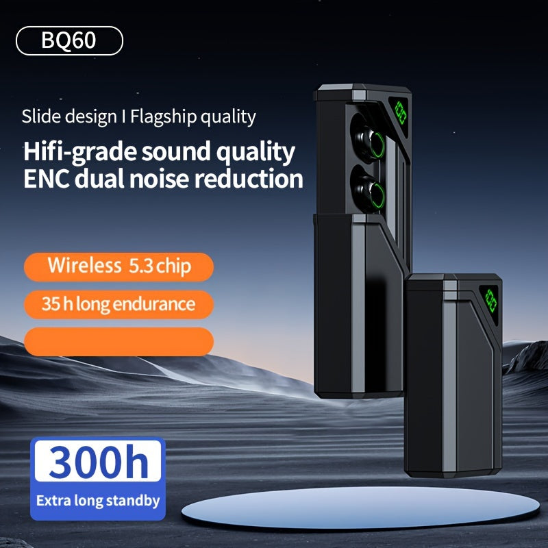 800 mAh Large-capacity Wireless Earphones Wireless Earbuds Ultra-clear Sound Quality Touch Control Can Provide Rechargeable Gaming Headphones Low-latency Sports Headphones Earbuds Suitable For All Wireless Devices Suitable Fo