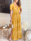 A frilled lace summer dress