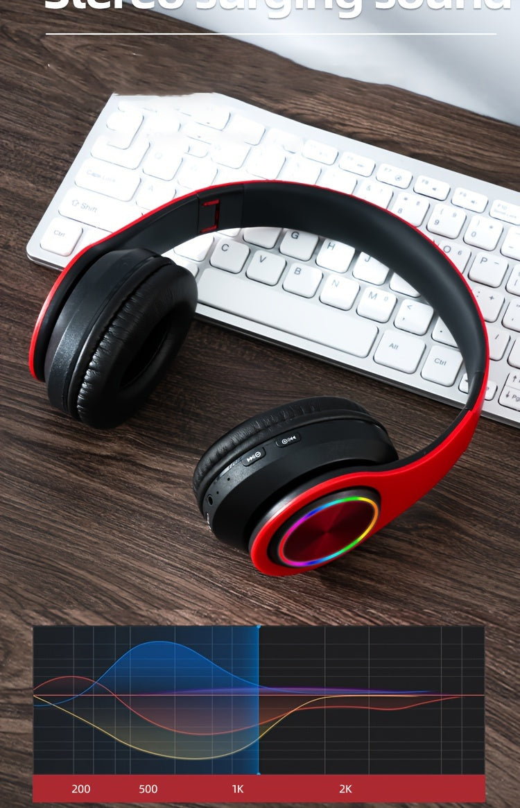 New wireless earphones with upright body sound reduction/long battery life/electronic sports gaming earphones/foldable earphones as gifts, popular wireless earphones, head mounted wireless earphones.