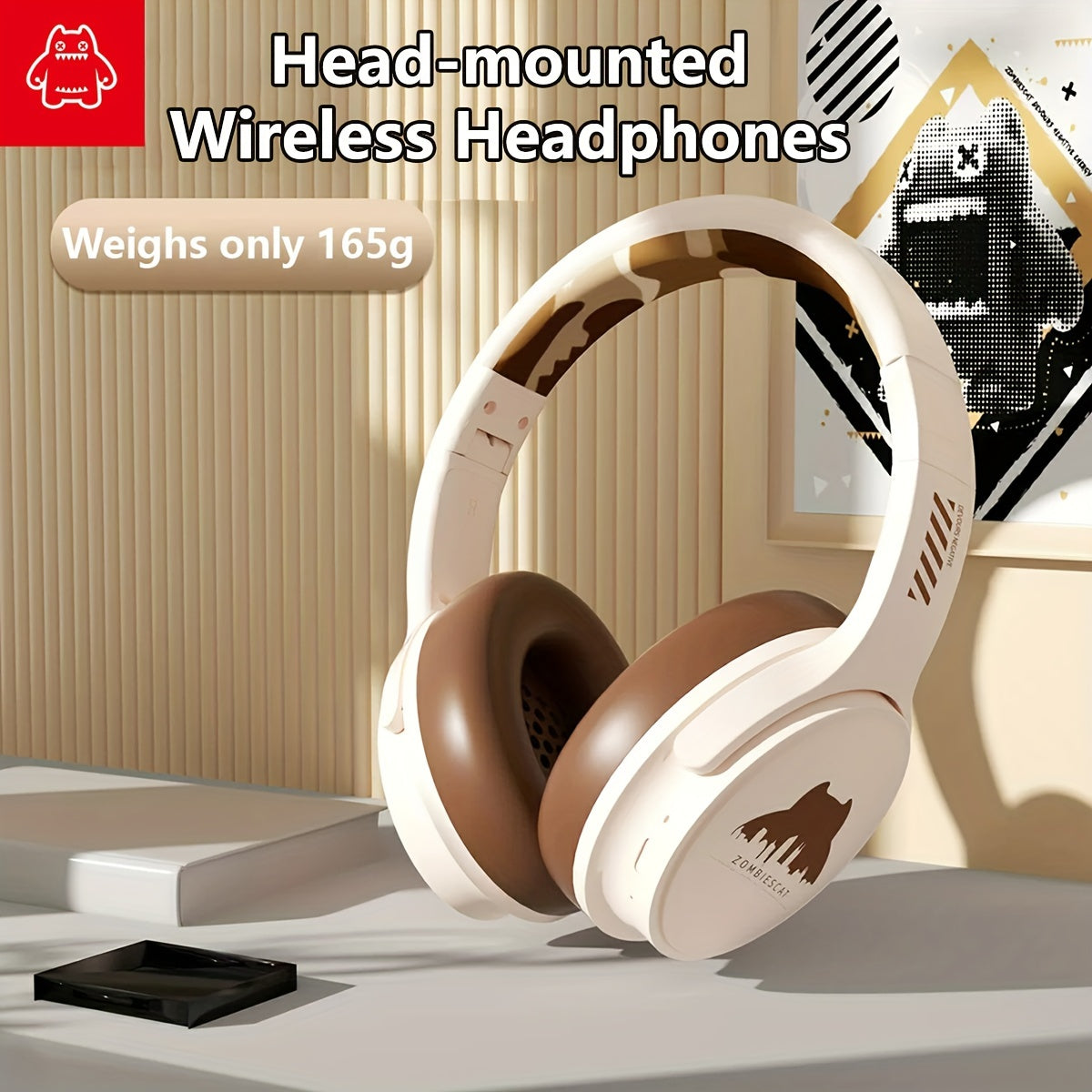 ZOMBIESCAT Wireless Earphones Headworn Wireless Noise Reduction Computer Wired Game 2024 New Ultra Long Range