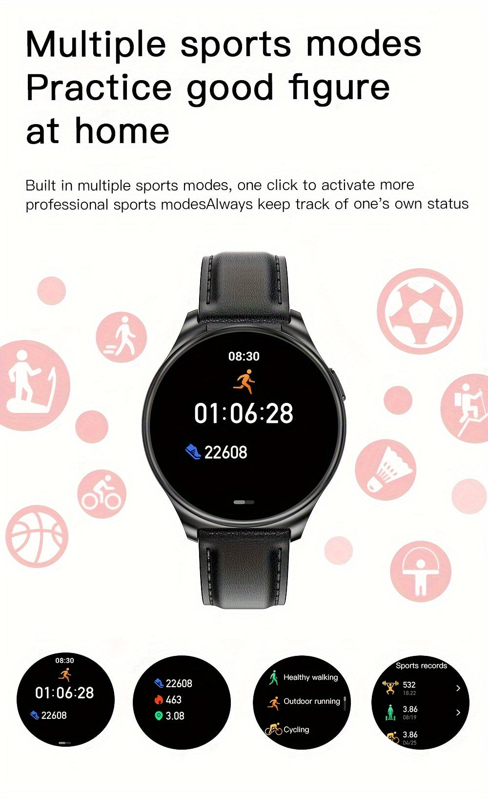 Newest Smart Watch With Earbuds (Wireless Call) For Women's Men's Best Gift, 1.27" HD Display, Multi Sports Modes, Sedentary Reminder, TWS Earphones Music, Weather Forecast, Sports Pedometer Watch For Android IOS