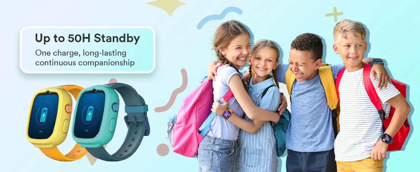 4G Kids Smart Watch GPS Two Way Call Video SOS Child Gift Parental Controls Waterproof Birthday Gift for Boys and Girls - Wear444