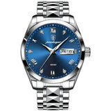 New POEDAGAR 985 Top Brand Luxury Green Dial Men Watch Waterproof Luminous Date Clock Mechanical Watch for Men Quartz Wristwatch