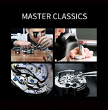 J065 Mano New Design Automatic Watches Men Watch Para Hombre Watches Genuine Leather Men Wrist Glass Mechanical Alloy 16