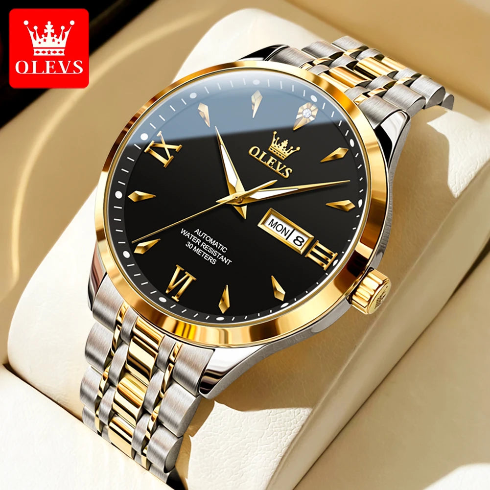 OLEVS 9956 Fashion Large Dial Sport Watches High Quality Clock Wristwatch Relogio Men Watch