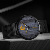 reloj hombre Mens Fashion Ultra Thin Minimalist Watches Men Business Stainless Steel Mesh Belt Quartz Watch relogio masculino