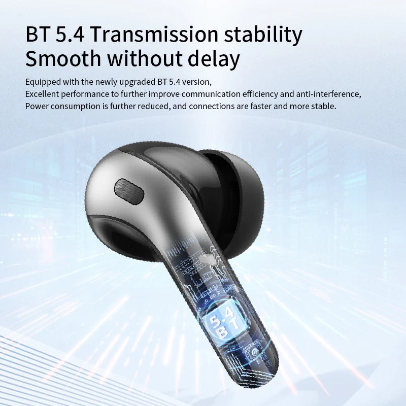 X08 JL Wireless Earphones with In-Ear Form Factor Digital Display Battery Indicator IPX4 Waterproof for 5.4 Touch Control