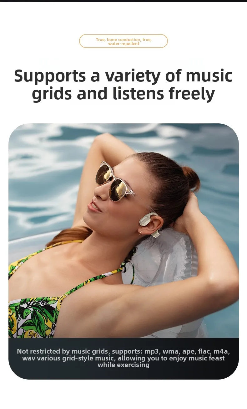 Openear Bone F1 Bone Conduction Swimming MP3 for Headphones Waterproof Outdoor Sports Earphones Closed Design