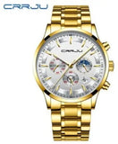 Crrju 2260 Luxury Simple Men Watch Top Brand Relogio Masculino Business Waterproof Quartz Watches Men Clock Male Sports Watch