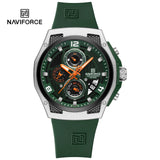 NAVIFORCE 8051 New Arrive High Quality Luxury Classics Men Watch Silicone Strap Waterproof Male Quartz Wrist Watch Sport Clock