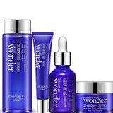 4 Pieces Blueberry Skincare Set Moisturizing Face Serum Brighten Cream Antiage Eye Cream Toner Facial Care Set for Dropshipping