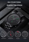 NIBOSI 2588 Customize Logo All Black Design Business Men Watch Luminous Wristwatches Stainless Steel Quartz Watches