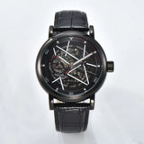 Hardlex Glass Transparent Sport Casual Mechanical Automatic Wrist Watch Waterproof Luxury Skeleton Steampunk Design Men Watch