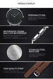Top Brand Luxury Quartz Watches for Men Fashion Simple Leather Belt Mens Watch Casual Business Male Clock Gift Relogio Masculino