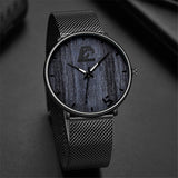 reloj hombre Mens Fashion Ultra Thin Minimalist Watches Men Business Stainless Steel Mesh Belt Quartz Watch relogio masculino