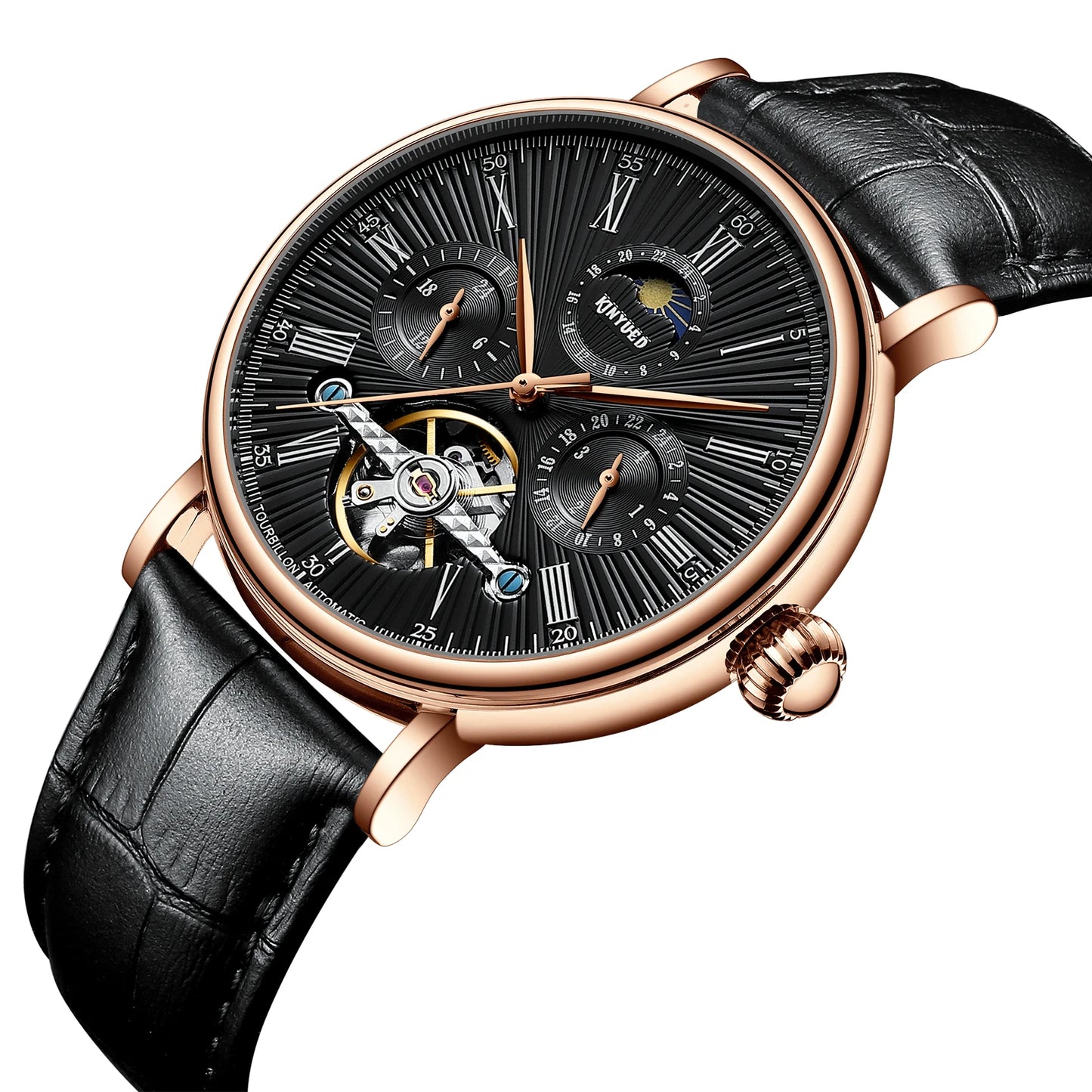 Luxury Tourbillon Automatic Watch - Waterproof Luminous Mechanical