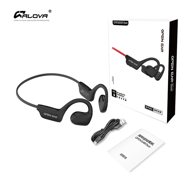 ALOVA in Stock Open Ear Headset Type-C Charging Bluetooth Headphones Ipx5 Running Sport Earphone