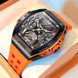 GELATU 6012 Classics High Quality Men Watch Waterproof Silicone Strap Luxury Waterproof Automatic Mechanical Wristwatch Clock