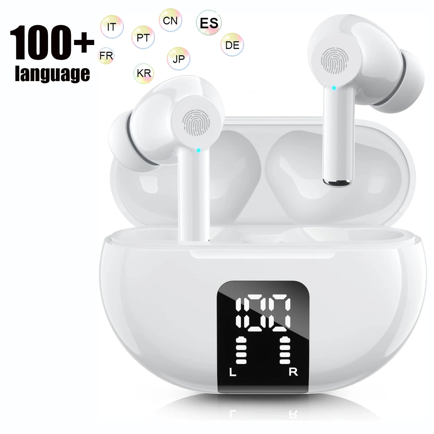 2 in 1 Wireless Translator Earbuds M10 Smart Translation 150 Language Translator Device TWS Earphones Headphones