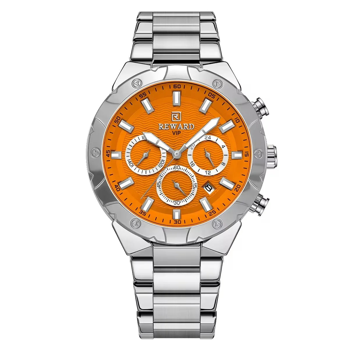 New REWARD RD81970MB Fashion Men Watch Hot Sale Quartz Watch Waterproof Stainless Steel Luxury Watch Relojes