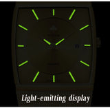 WWOOR 2024 Fashion Men Watch Full Steel Mesh Belt Waterproof Men Clock Luxury Watch For Men Quartz Sport Wristwatch Reloj Hombre