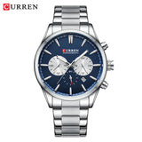 CURREN 8446 New Arrival 44mm Dial Gold Men Watch Stainless Steel Waterproof Multifunction Quartz Watches Mens Date Wristwatches