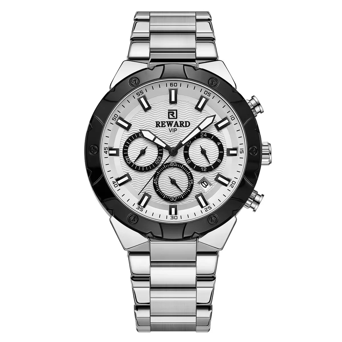 New REWARD RD81970MB Fashion Men Watch Hot Sale Quartz Watch Waterproof Stainless Steel Luxury Watch Relojes