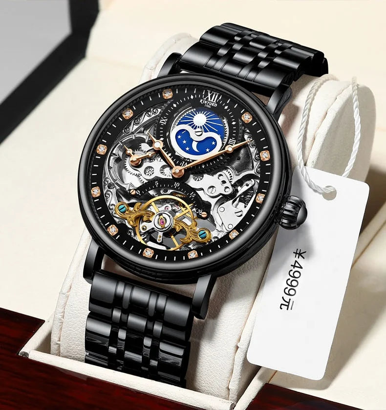 Men Watch Tourbillon Mechanical Movement Men's Fashion Business Wristwatch Classic Fashion Luxury Watch