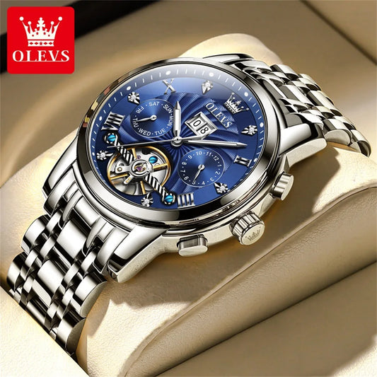 202 New Men Watch Skeleton Quartz Gold Skeleton Vintage Man Watch Top Brand Luxury Sport Watch Men 6671