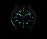 VH31 Men's 36mm Simple Style Watch Mechaquartz Movement Analog Display 10 Bar Luminous Nylon Strap 30mm Dial Diameter Diver
