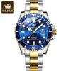 Popular OLEVS 6650 Luxury Brand WaterProof Analog Auto Date StainlessSteel China Factory Custom Logo Mechanical Men SmartWatch