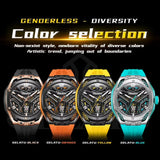 GELATU 6007 Men Watch Tourbillon Fully Automatic Mechanical Watch Luxury Band Fashion Sports Waterproof Man Watch Reloj Hombres