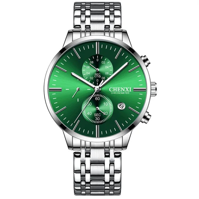 CHENXI 971 New Fashion Men Watch Top Luxury Sport Waterproof Quartz Wristwatch Chronograph Date Male Clock