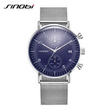 SINOBI Modern Business Man Watch Functionality Popular Quartz Men Watch the Allure of Digital Watches for Men