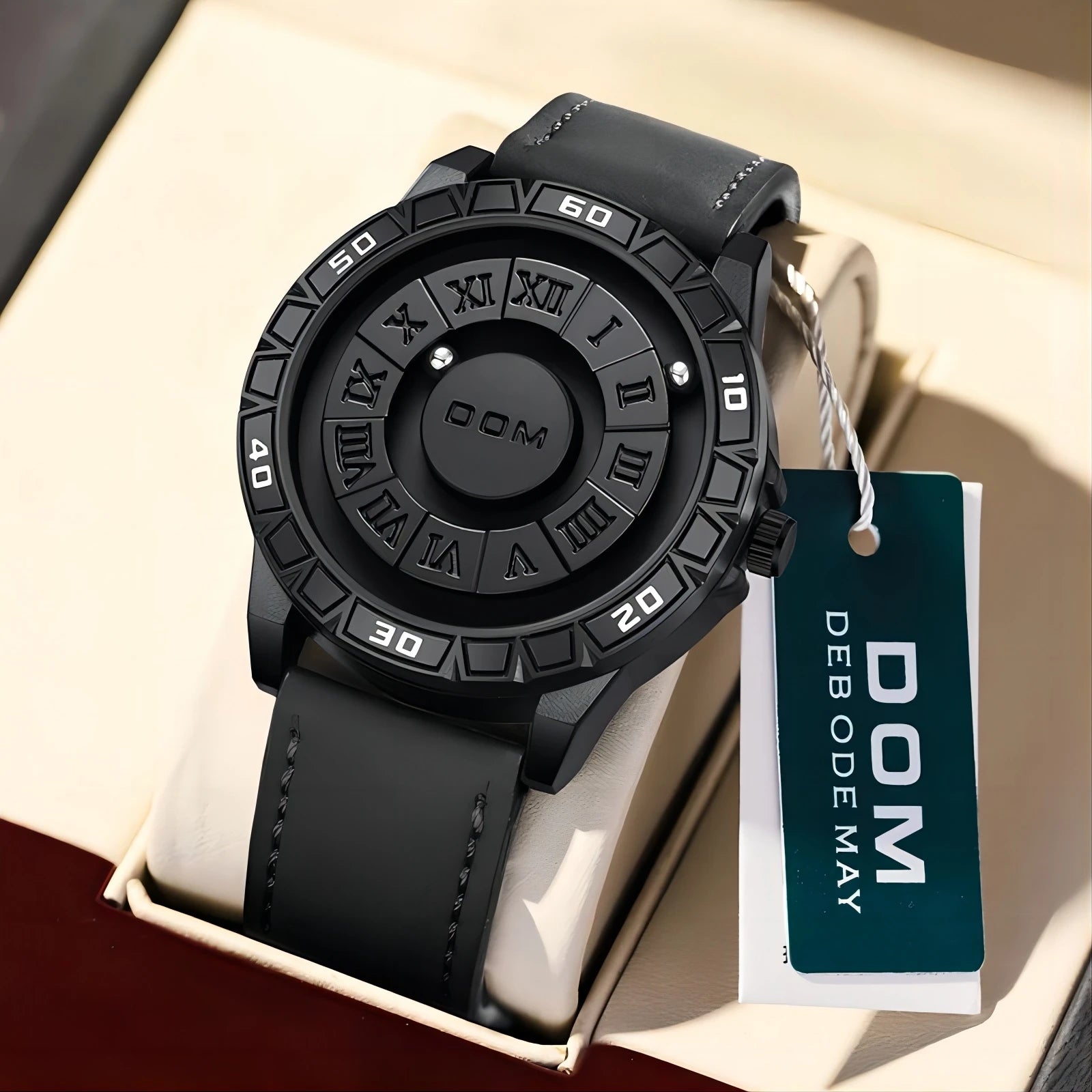 DOM 1726 New Design Magnetic Ball Concept Men Watch Fashion Cool Trend Minimalist Waterproof Stainless Steel Quartz Watches Mens