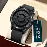 DOM 1726 New Design Magnetic Ball Concept Men Watch Fashion Cool Trend Minimalist Waterproof Stainless Steel Quartz Watches Mens