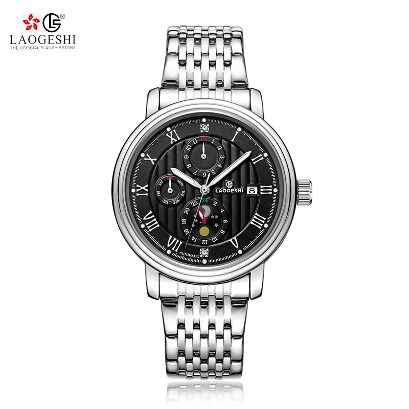 Luxury Designer Men Watch Auto Date Stainless Steel Band 6019 Luminous Hands 41mm Wrist Watch