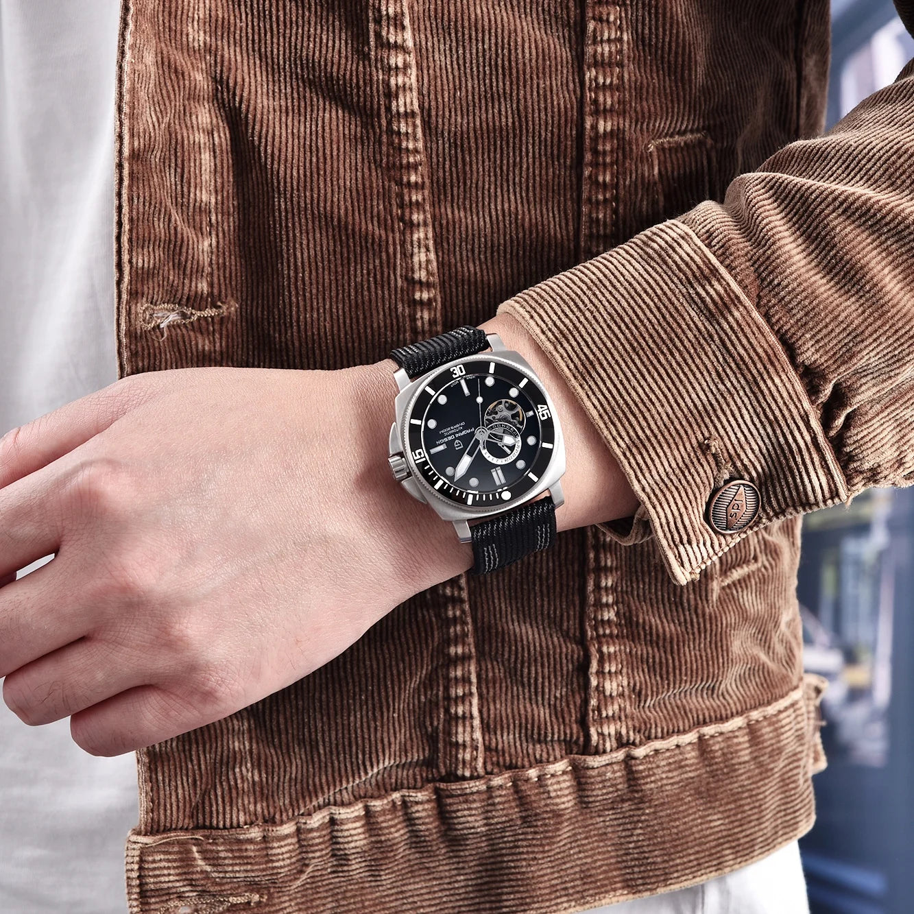 Pagani Design Black PD1736 Men Watch Mechanical Watches Other Timepiece Men's Skeleton Mechanical Watch Automatic New