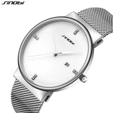 SINOBI Fashion Men Watch Luxury Wholesale Stay Ahead New Style Men's Calendar Date Quartz Watches for Business Man