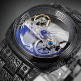 FORSINING Tourbillon Man Watch Luxury Retro Skeleton Mechanical Men Watch Clock Stainless Steel Male Automatic Wrist Watches