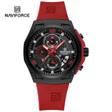 NAVIFORCE 8051 New Arrive High Quality Luxury Classics Men Watch Silicone Strap Waterproof Male Quartz Wrist Watch Sport Clock