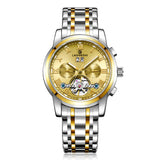 Luxury Designer 6006A Stainless Steel Wrist Men Watch Tourbillon Movement Automatic Mechanical Date Watch