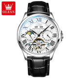 OLEVS 7013 Reloj Custom Logo Relogio Tourbillon Stainless Steel Self Winding Wrist Wristwatches Automatic Men Watch Mechanical