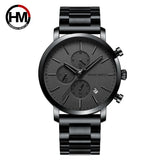 Hannah 109 Men Watch Business Style Stainless Steel Fashion Waterproof Sports Quartz Wristwatch Relogio Masculino for Boy