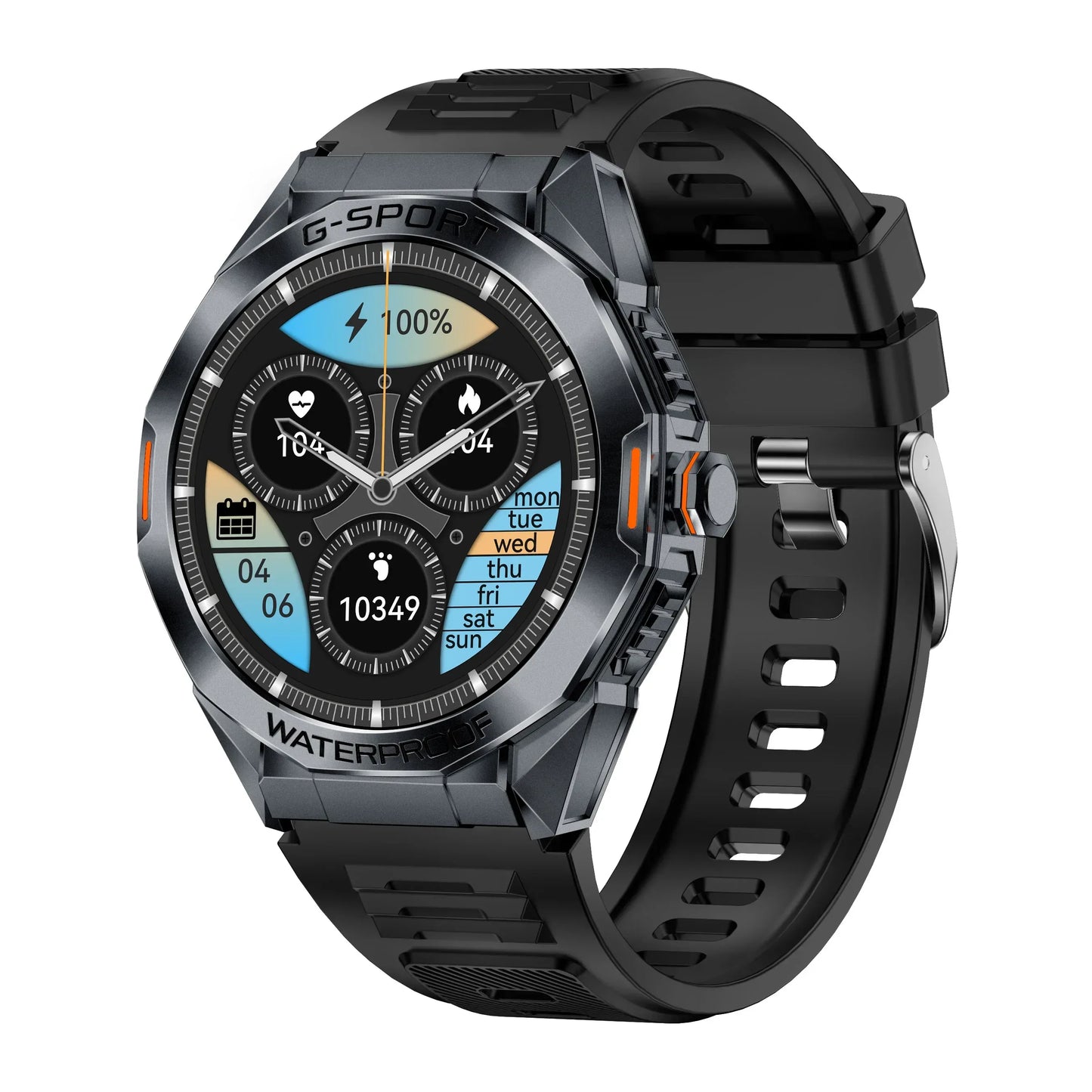 SENBONO H89 New Smartwatch Men HD Big Screen BT Calls Water Proof 350mAh Big Battery Men Sports Fitness Tracking Smart Watch - Wear444