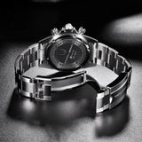 Ice Blue PAGANI DESIGN 1644 Men Watch Quartz Chronograph Waterproof  VK63 AR Sapphire Wristwatch